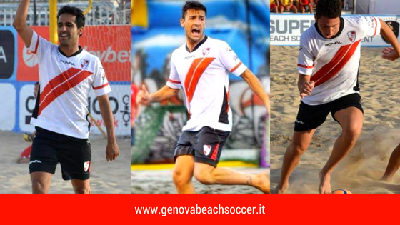 3 Genovesi in serie A di Beach Soccer. Memoli, Rossetti e Oliviero in prestito al Brescia Beach Soccer per la stagione 2018.