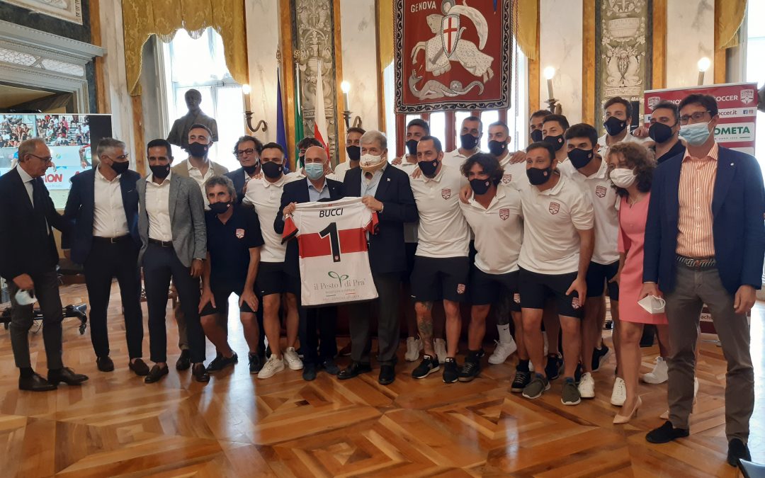 La Genova Beach Soccer ospite dal Sindaco Marco Bucci per la presentazione della stagione 2021!